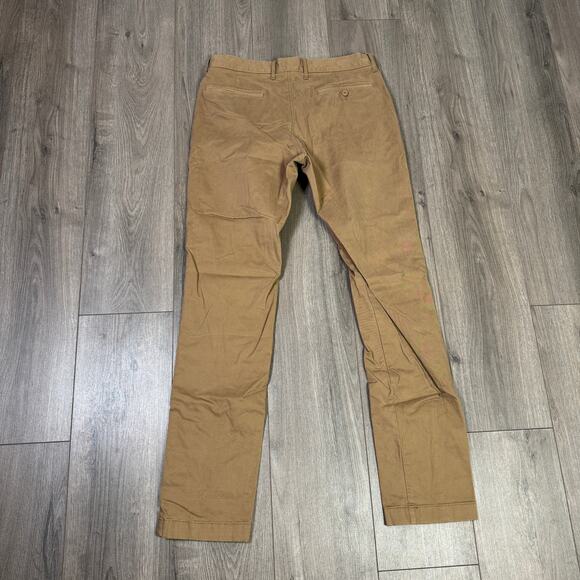 J.Crew 1040 Athletic Tapered-Fit Tech Pants Mens W32 L34 Brown Performance AU209 - Picture 8 of 10